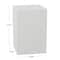 White Contemporary Garden Stool, 17" x 17" x 24"